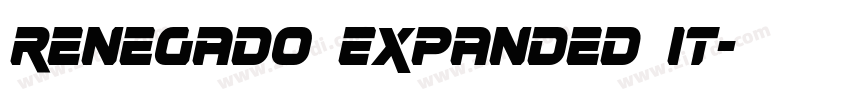 Renegado Expanded It字体转换